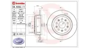 Bremsscheibe Hinterachse MAGNETI MARELLI 360406168801