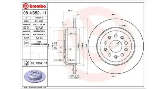 Bremsscheibe Hinterachse MAGNETI MARELLI 360406168801 Bild Bremsscheibe Hinterachse MAGNETI MARELLI 360406168801