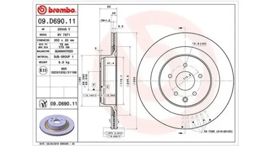 Bremsscheibe Hinterachse MAGNETI MARELLI 360406169801 Bild Bremsscheibe Hinterachse MAGNETI MARELLI 360406169801