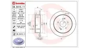 Bremsscheibe Hinterachse MAGNETI MARELLI 360406170201