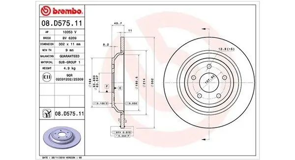 Bremsscheibe Hinterachse MAGNETI MARELLI 360406170401