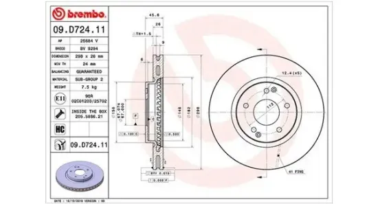 Bremsscheibe Vorderachse MAGNETI MARELLI 360406170701 Bild Bremsscheibe Vorderachse MAGNETI MARELLI 360406170701