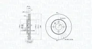 Bremsscheibe Vorderachse MAGNETI MARELLI 360406180201