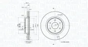 Bremsscheibe MAGNETI MARELLI 360406182501