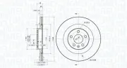 Bremsscheibe Hinterachse MAGNETI MARELLI 360406183801