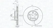 Bremsscheibe MAGNETI MARELLI 360406184601