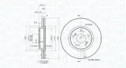 Bremsscheibe MAGNETI MARELLI 360406185301