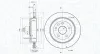 Bremsscheibe Hinterachse MAGNETI MARELLI 360406185501
