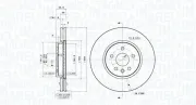 Bremsscheibe Vorderachse MAGNETI MARELLI 360406185601