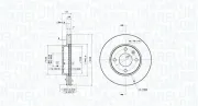 Bremsscheibe Vorderachse MAGNETI MARELLI 360406185801