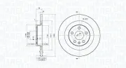 Bremsscheibe Hinterachse MAGNETI MARELLI 360406186801