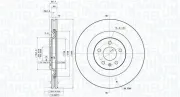 Bremsscheibe MAGNETI MARELLI 360406187001