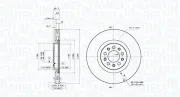 Bremsscheibe Vorderachse MAGNETI MARELLI 360406189201