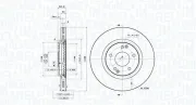 Bremsscheibe Vorderachse MAGNETI MARELLI 360406189501