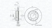 Bremsscheibe MAGNETI MARELLI 361302040110
