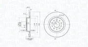 Bremsscheibe Hinterachse MAGNETI MARELLI 360406211301