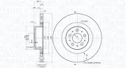 Bremsscheibe Vorderachse MAGNETI MARELLI 361302040164