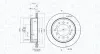 Bremsscheibe Hinterachse MAGNETI MARELLI 360406213401