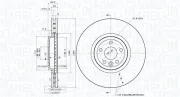 Bremsscheibe Vorderachse MAGNETI MARELLI 360406217501
