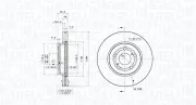 Bremsscheibe Vorderachse MAGNETI MARELLI 360406218001