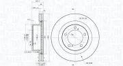 Bremsscheibe Vorderachse MAGNETI MARELLI 360406219101