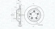 Bremsscheibe Hinterachse MAGNETI MARELLI 360406220401