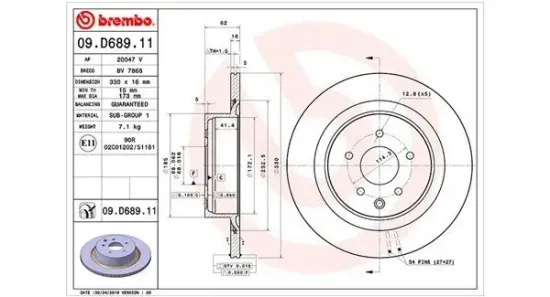Bremsscheibe Hinterachse MAGNETI MARELLI 360406171601 Bild Bremsscheibe Hinterachse MAGNETI MARELLI 360406171601