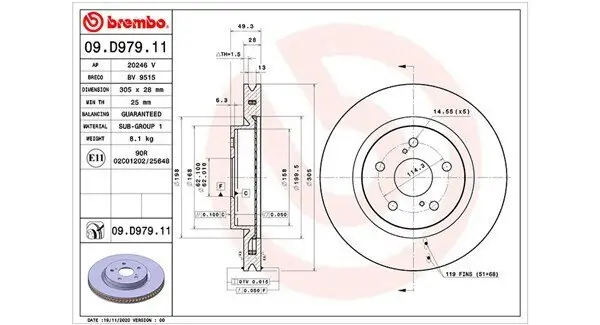 Bremsscheibe Vorderachse MAGNETI MARELLI 360406172401