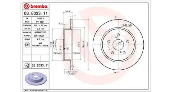 Bremsscheibe Hinterachse MAGNETI MARELLI 360406173501 Bild Bremsscheibe Hinterachse MAGNETI MARELLI 360406173501