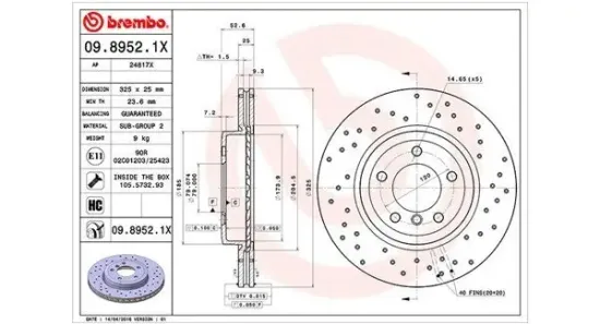 Bremsscheibe Vorderachse MAGNETI MARELLI 360406017102 Bild Bremsscheibe Vorderachse MAGNETI MARELLI 360406017102