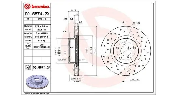 Bremsscheibe MAGNETI MARELLI 360406045402 Bild Bremsscheibe MAGNETI MARELLI 360406045402