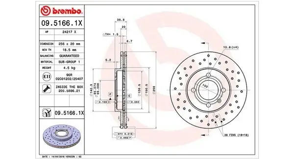 Bremsscheibe MAGNETI MARELLI 360406048102