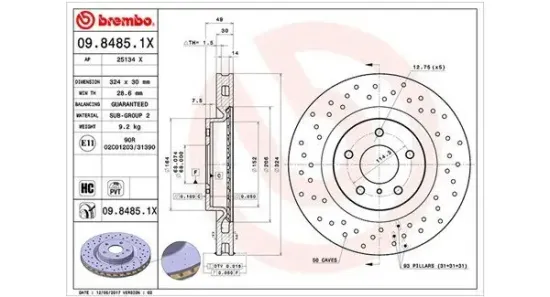 Bremsscheibe MAGNETI MARELLI 360406067202 Bild Bremsscheibe MAGNETI MARELLI 360406067202