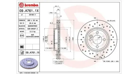 Bremsscheibe Vorderachse MAGNETI MARELLI 360406090702 Bild Bremsscheibe Vorderachse MAGNETI MARELLI 360406090702