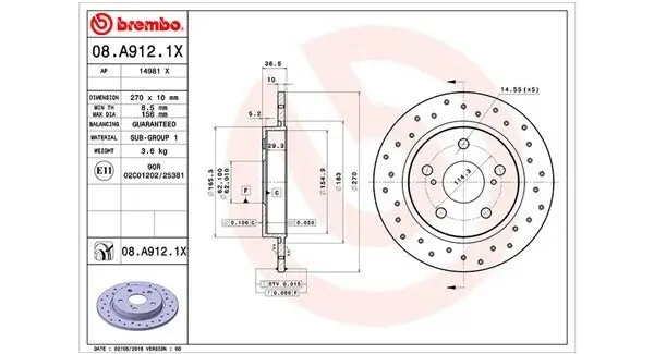 Bremsscheibe MAGNETI MARELLI 360406091402