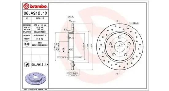 Bremsscheibe MAGNETI MARELLI 360406091402 Bild Bremsscheibe MAGNETI MARELLI 360406091402