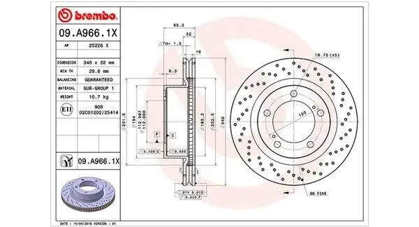 Bremsscheibe MAGNETI MARELLI 360406098302