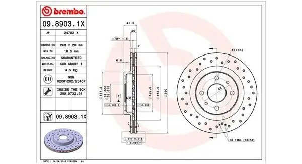 Bremsscheibe MAGNETI MARELLI 360406099402