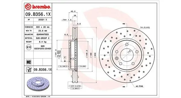 Bremsscheibe MAGNETI MARELLI 360406108702 Bild Bremsscheibe MAGNETI MARELLI 360406108702