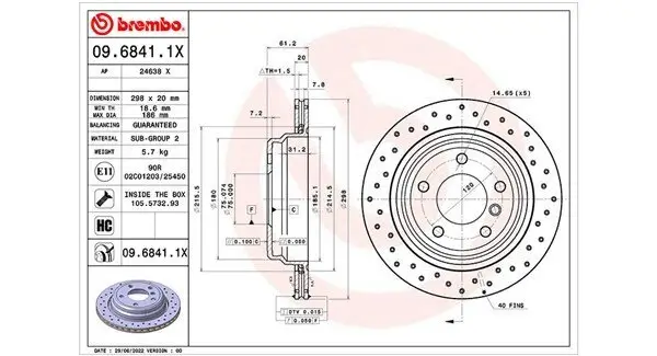 Bremsscheibe MAGNETI MARELLI 360406175702