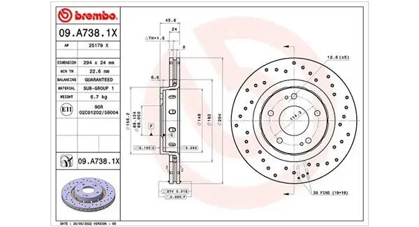 Bremsscheibe MAGNETI MARELLI 360406176102