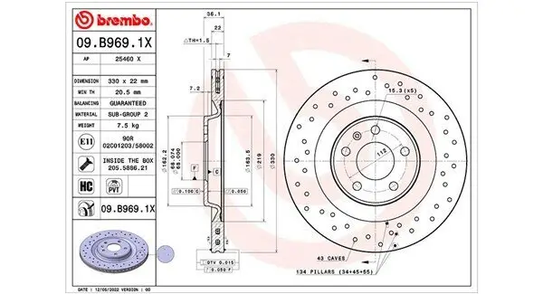 Bremsscheibe MAGNETI MARELLI 360406176702