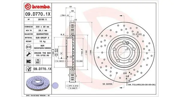 Bremsscheibe MAGNETI MARELLI 360406178902