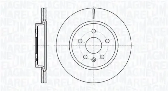 Bremsscheibe MAGNETI MARELLI 361302040102 Bild Bremsscheibe MAGNETI MARELLI 361302040102