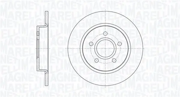 Bremsscheibe MAGNETI MARELLI 361302040103