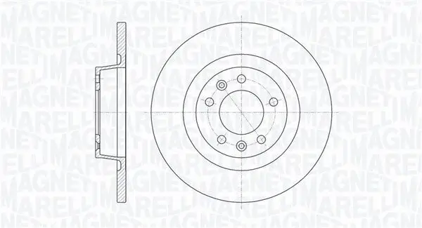 Bremsscheibe MAGNETI MARELLI 361302040105
