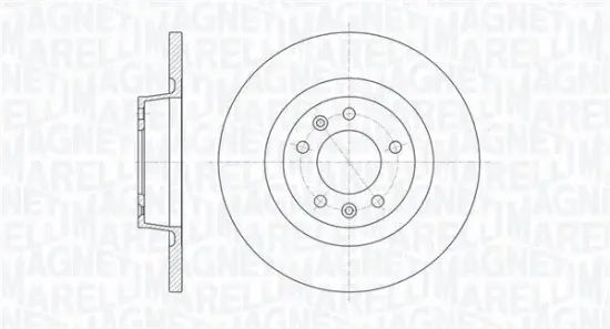 Bremsscheibe MAGNETI MARELLI 361302040105 Bild Bremsscheibe MAGNETI MARELLI 361302040105