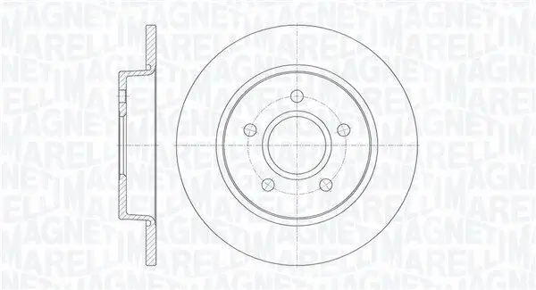 Bremsscheibe MAGNETI MARELLI 361302040107