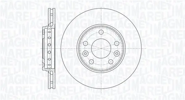 Bremsscheibe MAGNETI MARELLI 361302040110