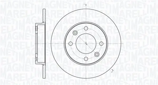 Bremsscheibe MAGNETI MARELLI 361302040111